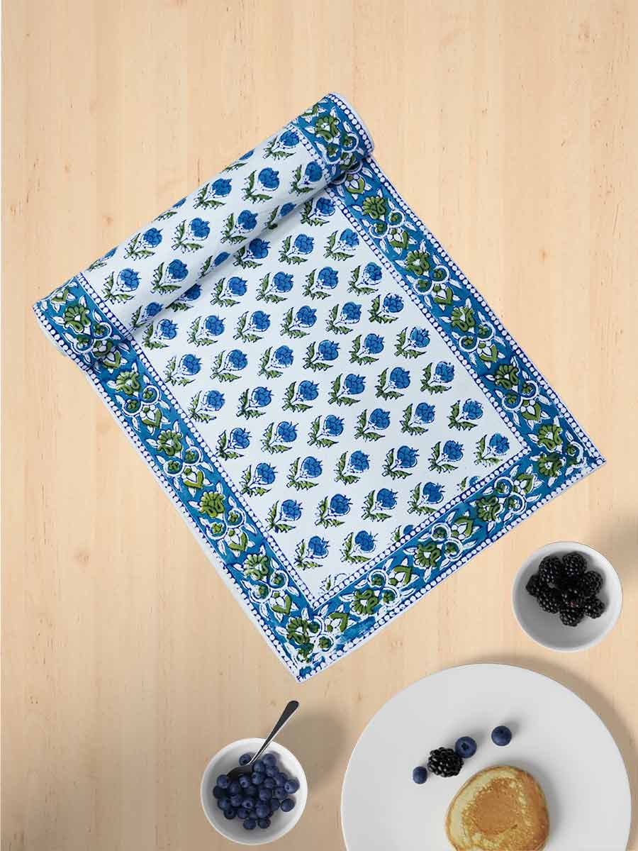 Multicolor Handblock Print Cotton Table Runners