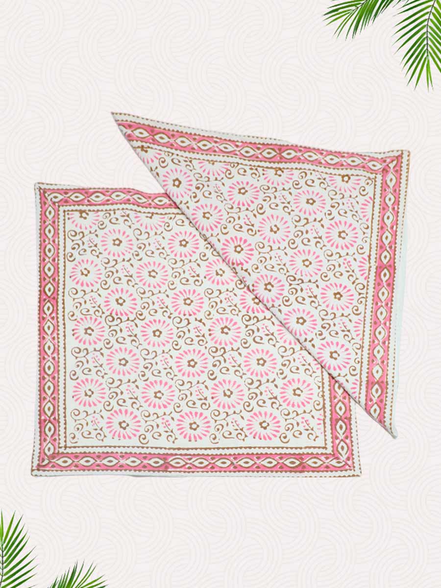 Multicolor Handblock Printed Cushion Covers