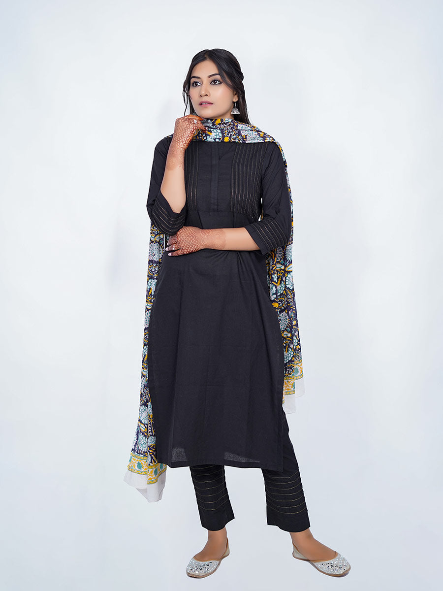Multicolor Printed Cotton Dupatta