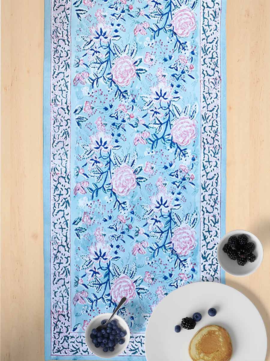 Multicolor Handblock Print Cotton Table Runners