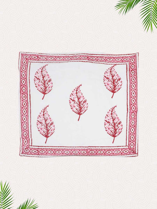 Pink Handblock Printed Cushion Covers