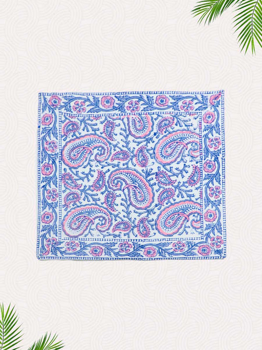 Blue Handblock Printed Cushion Covers