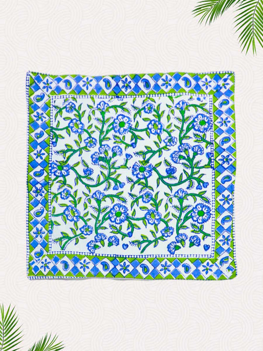 Blue Handblock Printed Cushion Covers