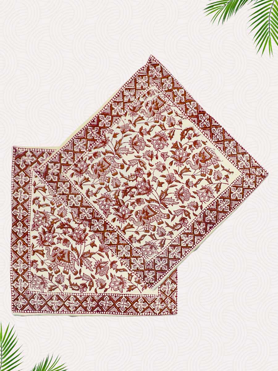Multicolor Handblock Printed Cushion Covers