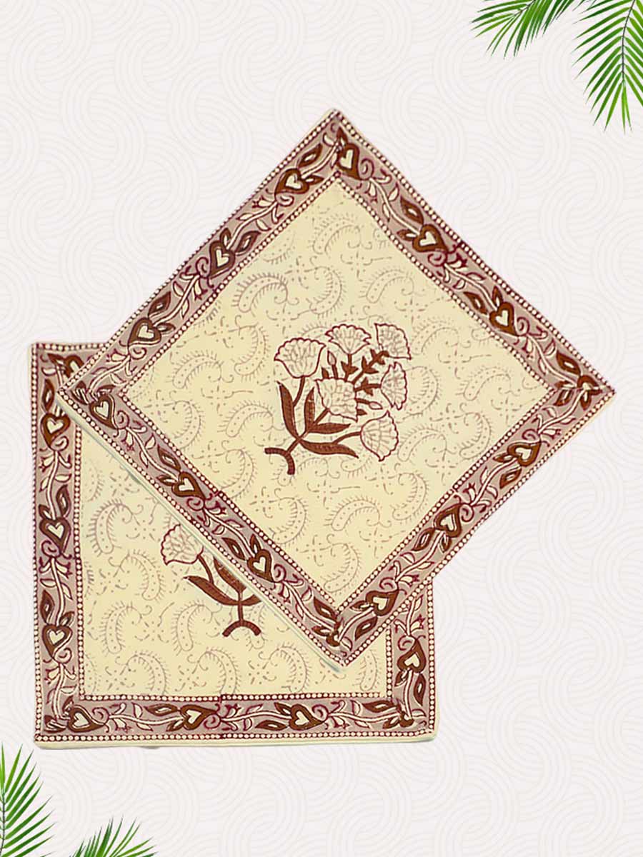 Multicolor Handblock Printed Cushion Covers