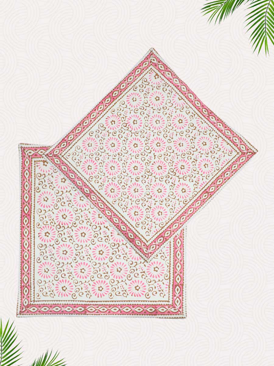 Multicolor Handblock Printed Cushion Covers