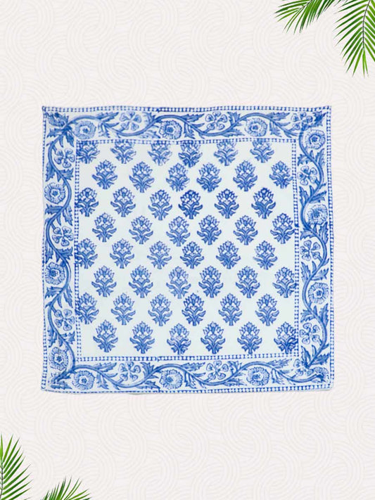 Blue Handblock Printed Cushion Covers