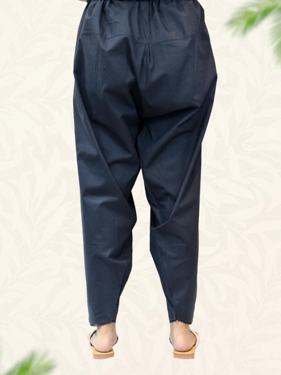 Black Plain Cotton Salwar