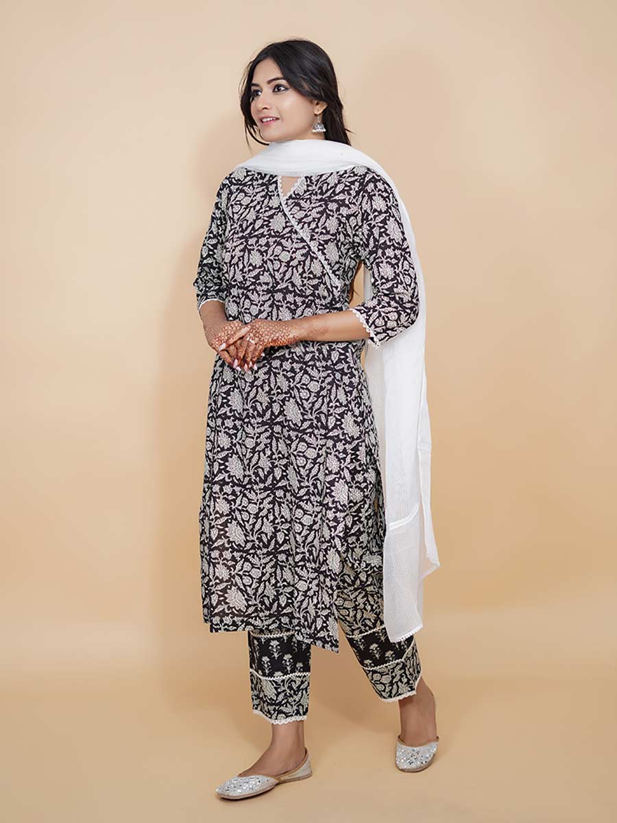White Plain Kota Doria Dupatta