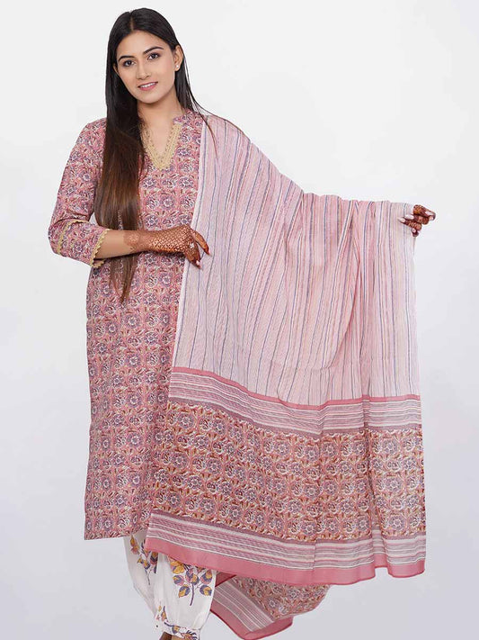 Multicolor Printed Cotton Dupatta
