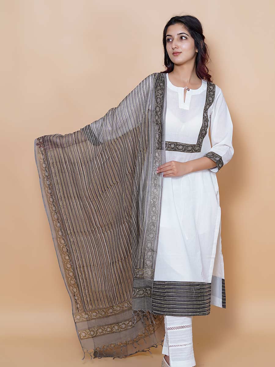 Multicolor Printed Kota Doria Dupatta
