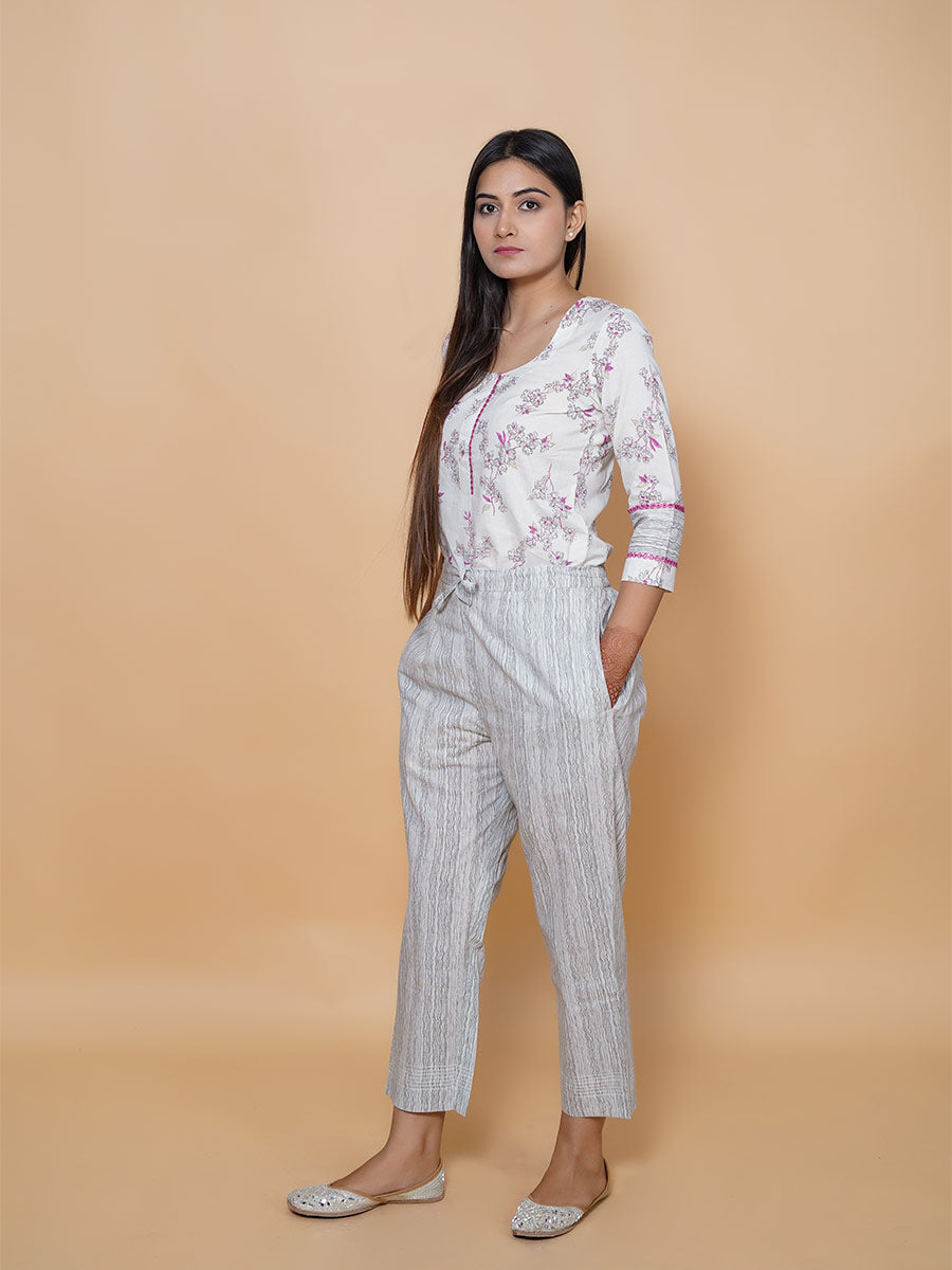 Multicolor Cotton Dabu Print Suit Set