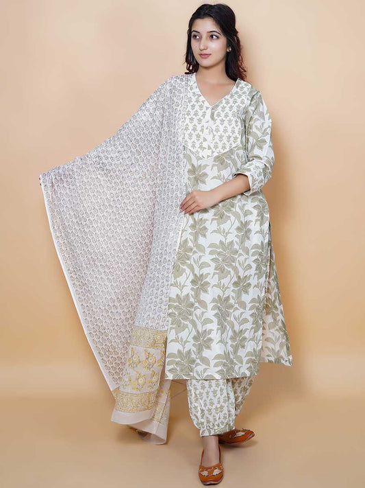 Multicolor Printed Cotton Dupatta